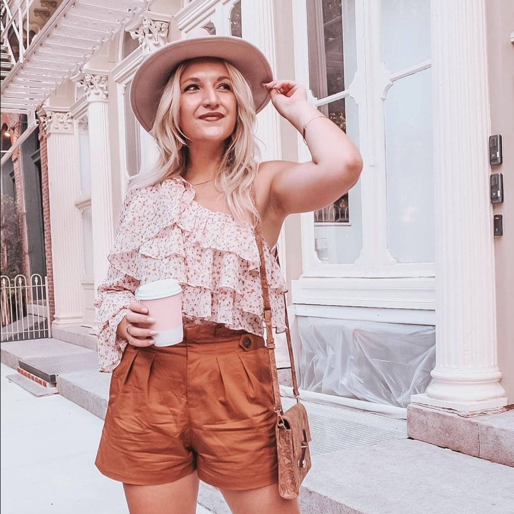 Floral One Shoulder Top